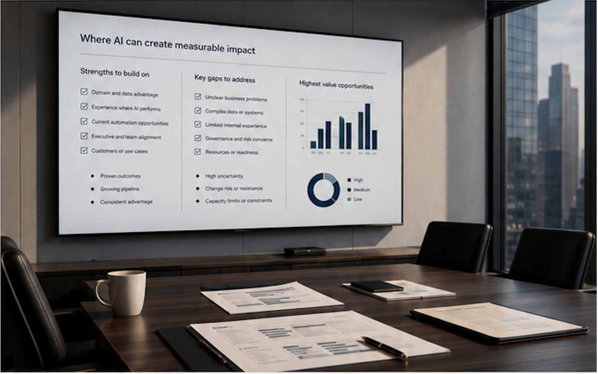 AI opportunity assessment meeting room